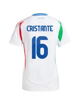 Billige Italia Bryan Cristante #16 Bortedrakt Dame EM 2024 Kortermet